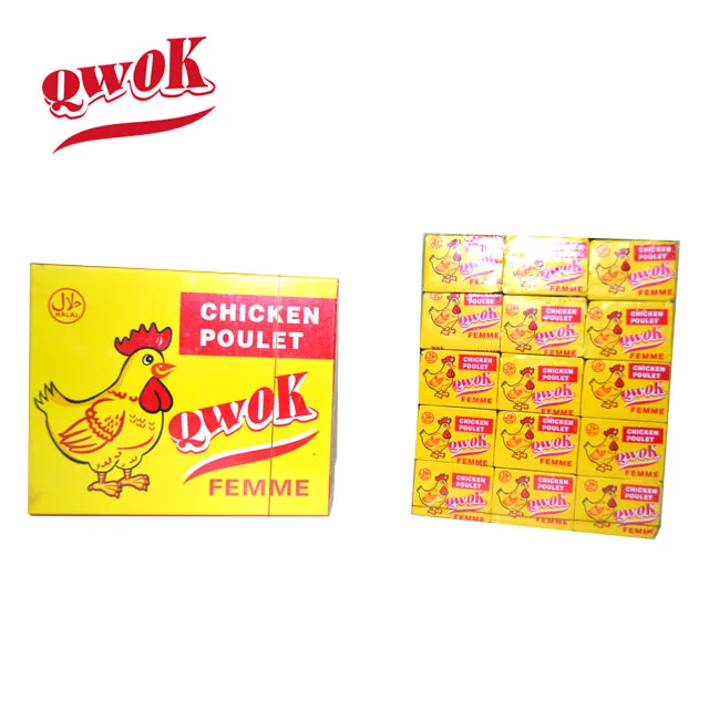 
QWOK HALAL BOUILLON CUBE BRANDS SEASONING CUBE WORLDWIDE MARKET AFRICA SPICES 