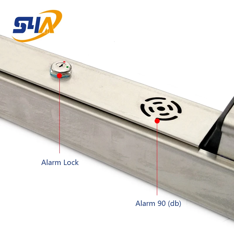 Stainless steel Exit Panic bar for single leaf and Double Leaf Door