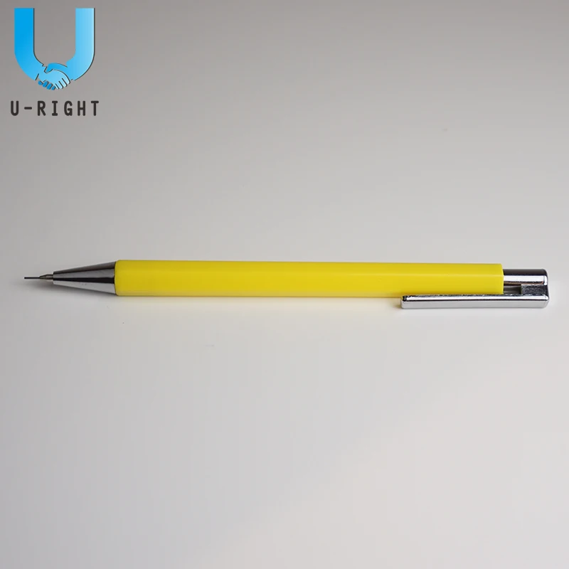 
Classic Hexangular Plastic Yellow Shell 0.7mm Mechanical Pencil for Student 