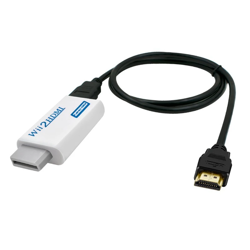 Конвертер Wii в HDMI поддержка Full HD 720P 1080P 3 5 мм аудио Wii2HDMI адаптер для HDTV