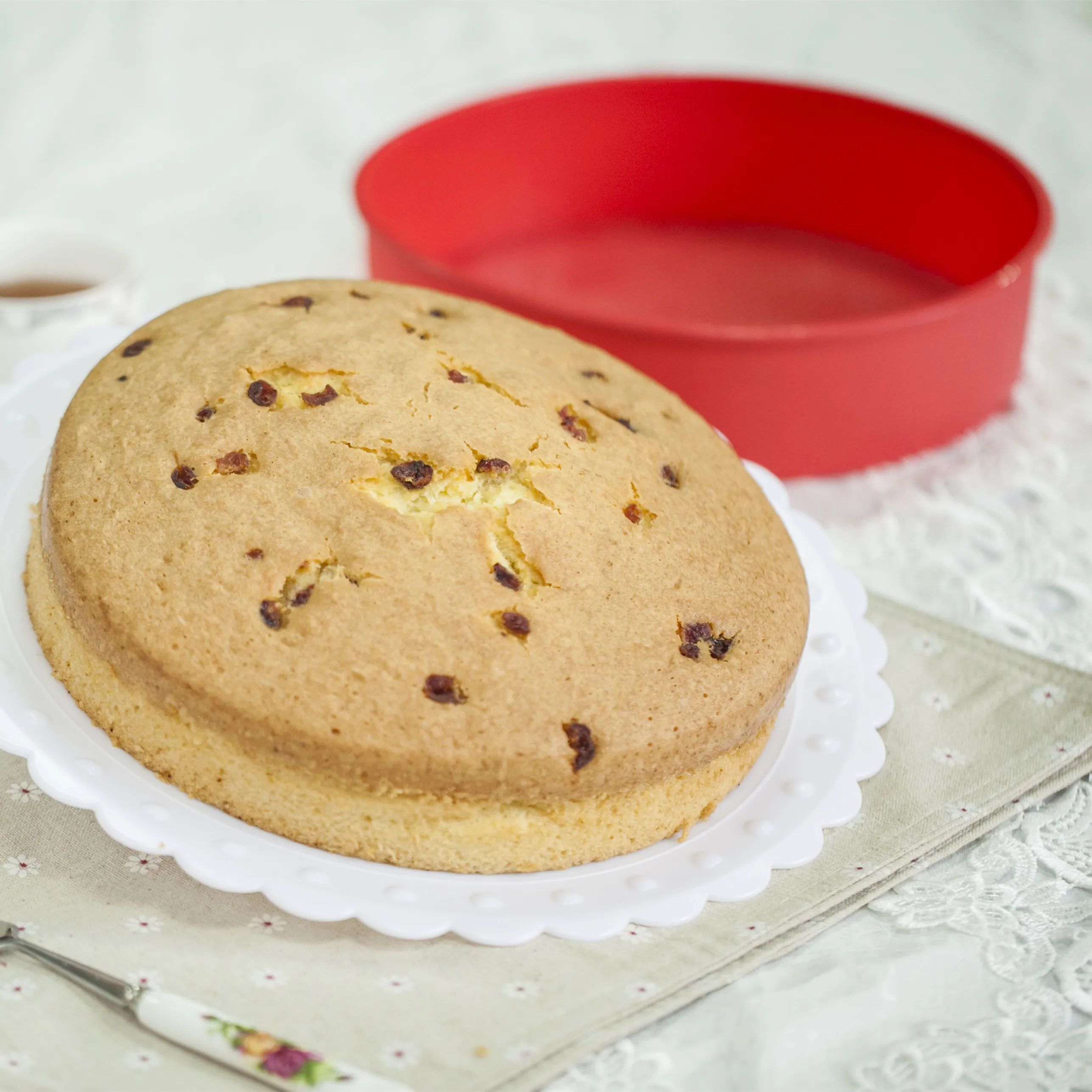 Round silicone cake mould tools stencils supplies baking molds tray accessories