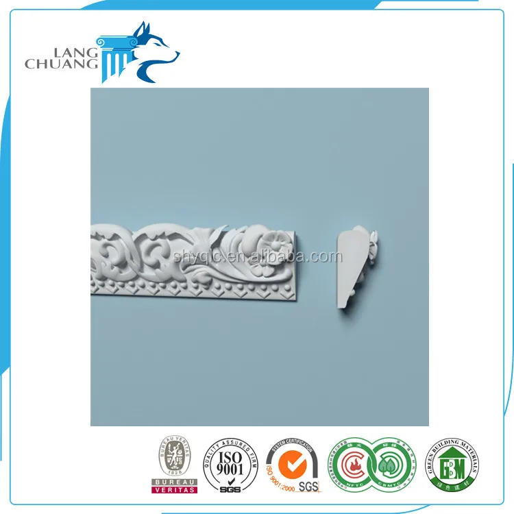 
House Decoration PU Foam Frame Moulding For Ceilling Corner 