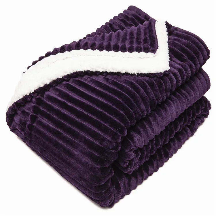 
wholesale jacquard flannel brushed fabric weighted blanket sensory sherpa fleece blanket &nbsp;<img data-src=