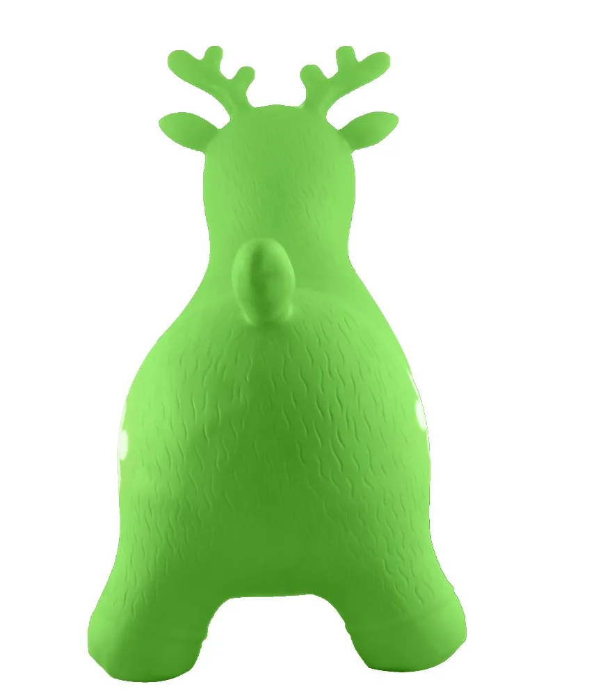 
Green Deer Hopper Bouncy Inflatable Animal Included Pump For Kids Outdoor 