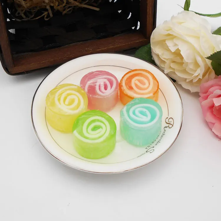 Sweet Funny Mini Colors Factory Low Price Body Skin Care Raw Material Exfoliating Candy Soap