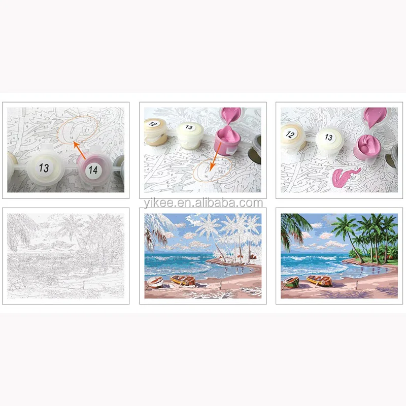 
diy paint by number kits oil painting, Mona Lisa oil painting by numbers 