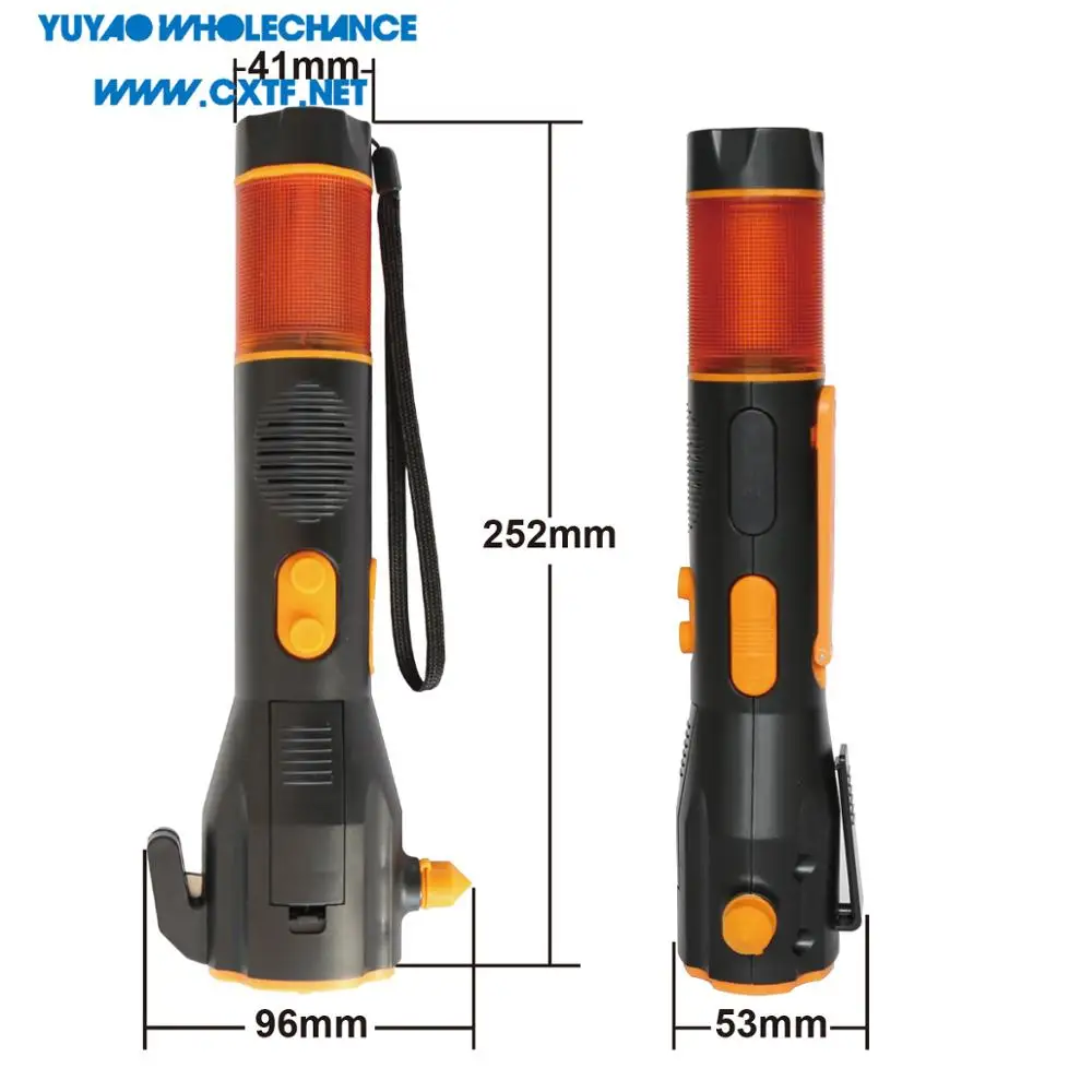 
Escape rescue magnet beacon flashlight With USB Charge Wire 