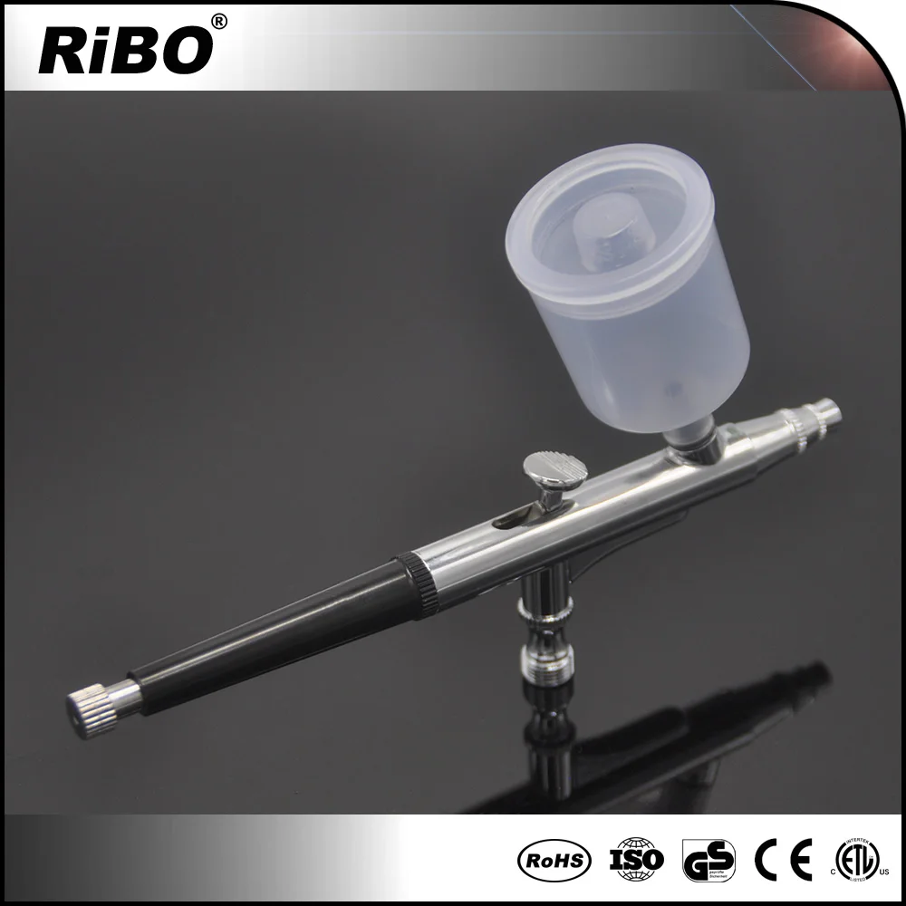 20CC& 40 CC Two cups Airbrush Spray-Work paint cup Double-action big capacity gravity type tanning airbrush spray gun