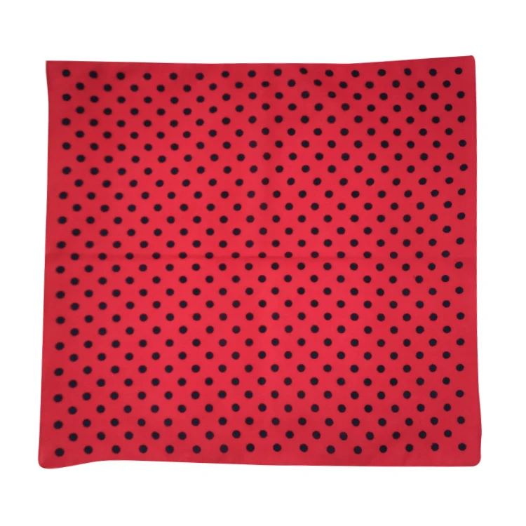 Taicang Yongsheng Wholesale White Square Pure Cotton Silk Printed Bandana in Stock