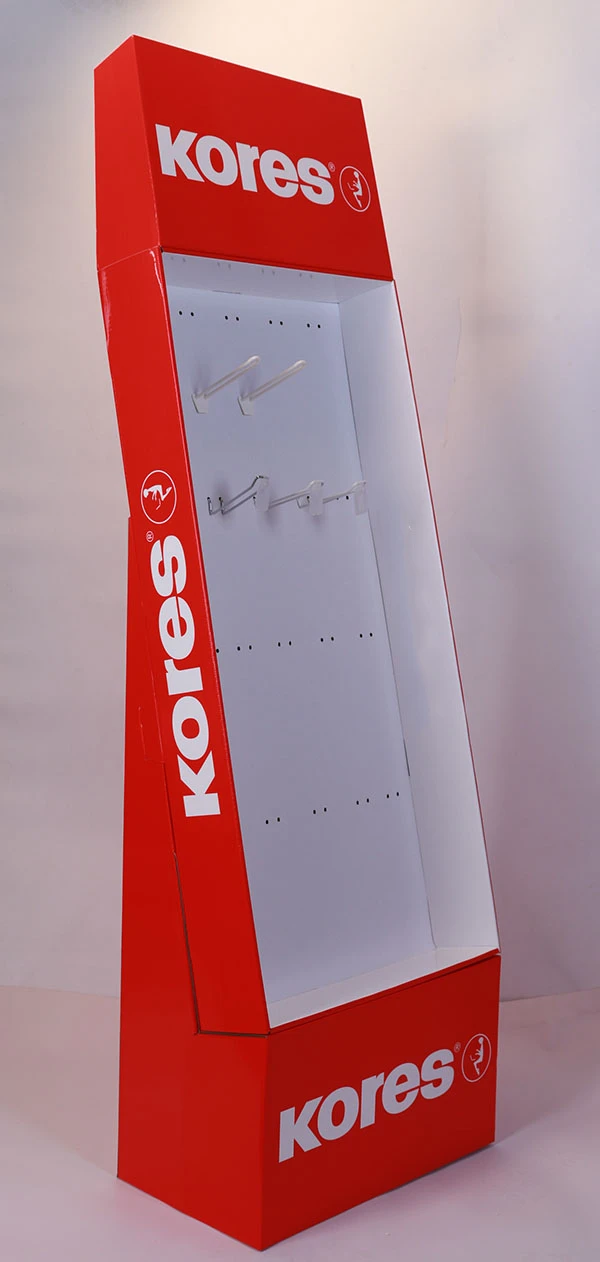 Bespoke POS Point of Sale Cardboard Hook Display Rack For mobile Phone Accessories