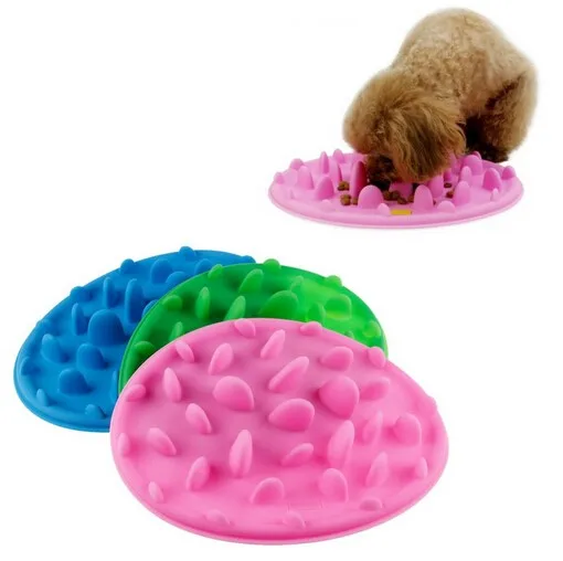 Portable Silicone Slow Feeder Dog Bowl Lick Pad Reduce Weight Anti Choke Interactive Feeding Bowl for Small Medium Dogs and Cats