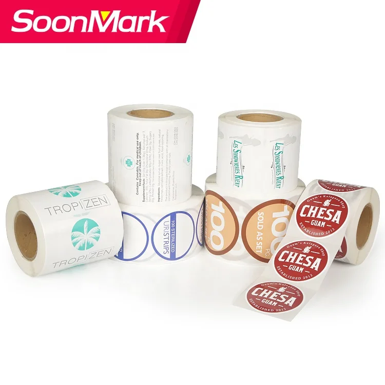 Low price waterproof meat product freezer resistant packaging labels food grade frozen food stickers