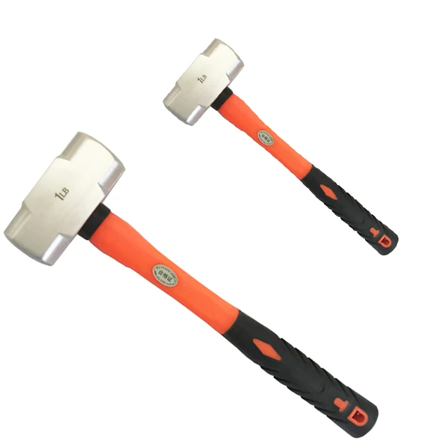 Sparkless non magnetic aluminium alloy hammer with fiber handle
