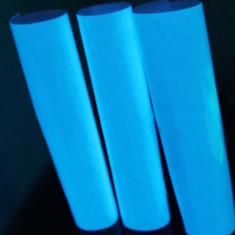 
Sample free decoration printable blue glow in the dark tape 