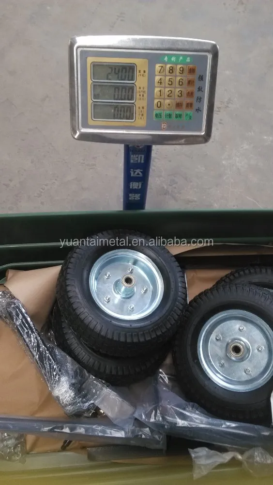 Plastic tray four-wheel garden wagon cart trolley TC2135