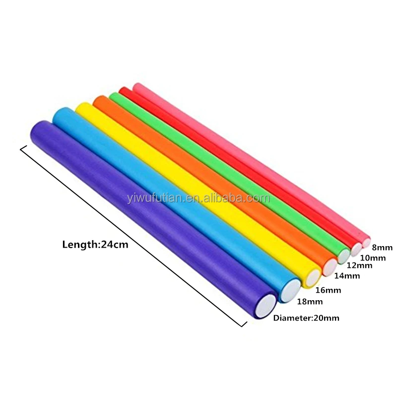 
The MAGIC CURLER Beauty 42 pcs/pack Flexible Curling Rods Multi colors& sizes Hair Curler Roller Set 