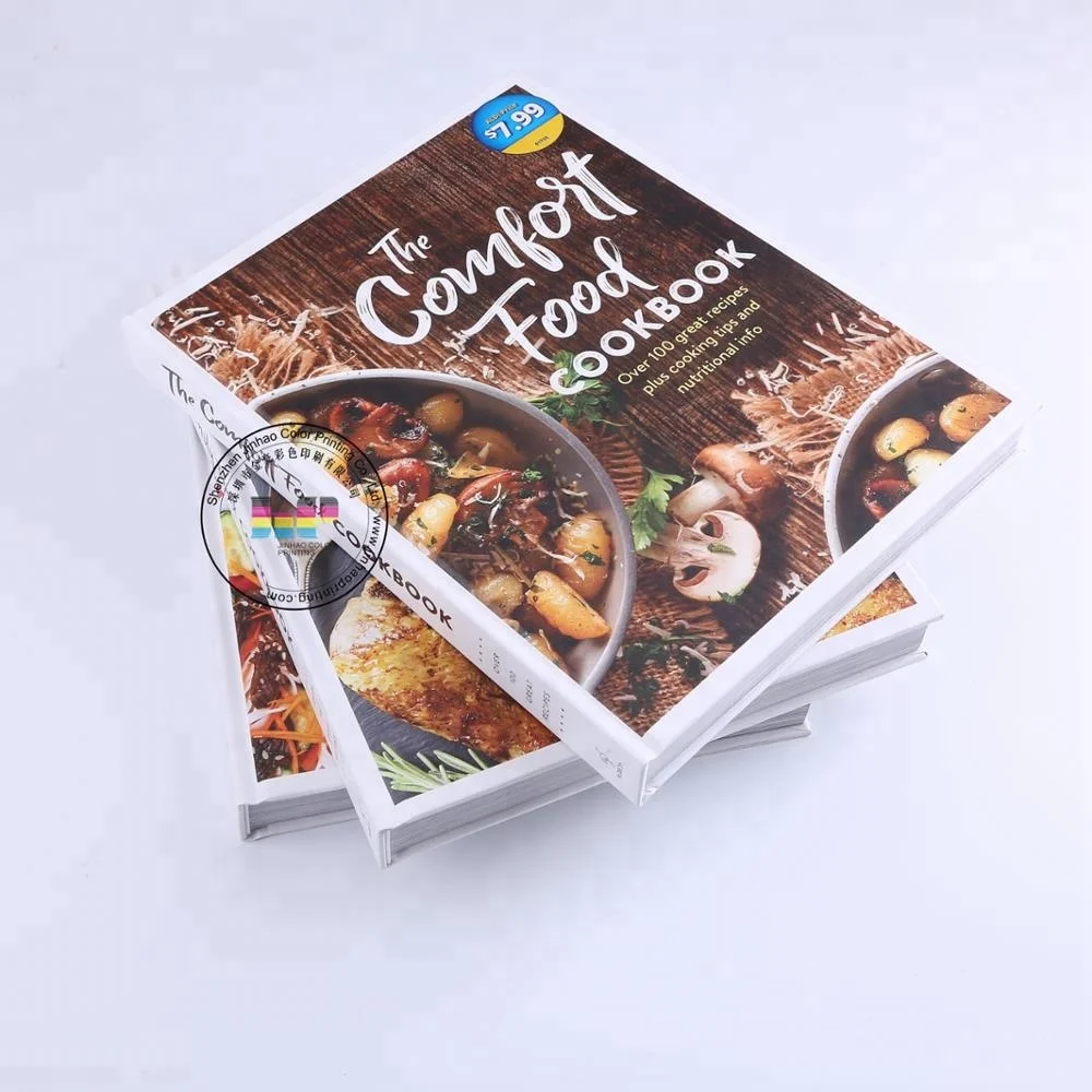 Custom colouring hardcover book printing for cooking