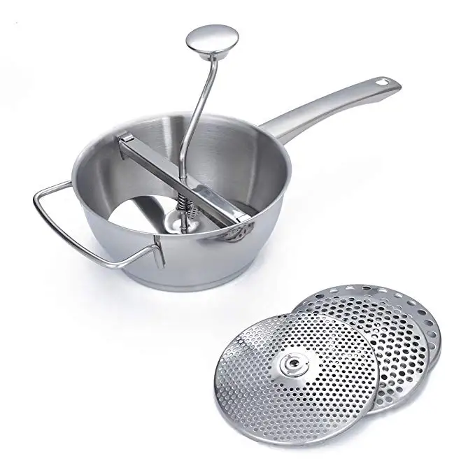 Food Mill  18/8 Stainless Steel  Manual Food Grinder