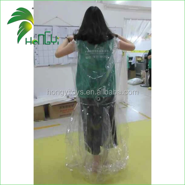 Advertising Inflatable Transparent PVC Inflatable Skirt Suit For Girls