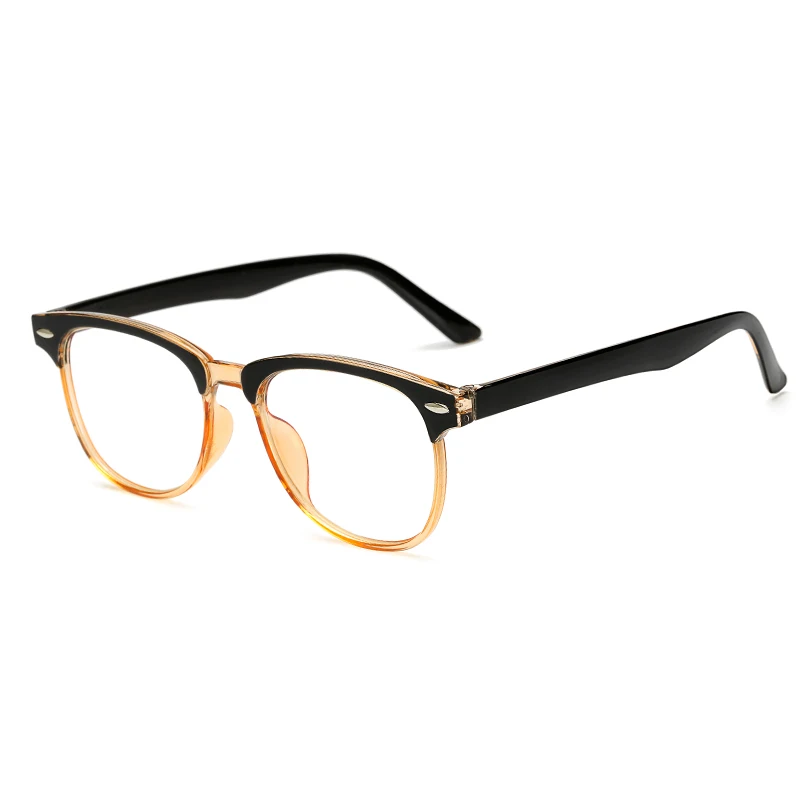 Vintage Half Frame Square Nail Optical Frames Glasses For Women Men