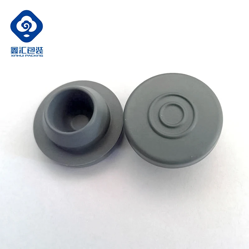 
20mm pharmaceutical grey butyl rubber stopper for infusion bottle 