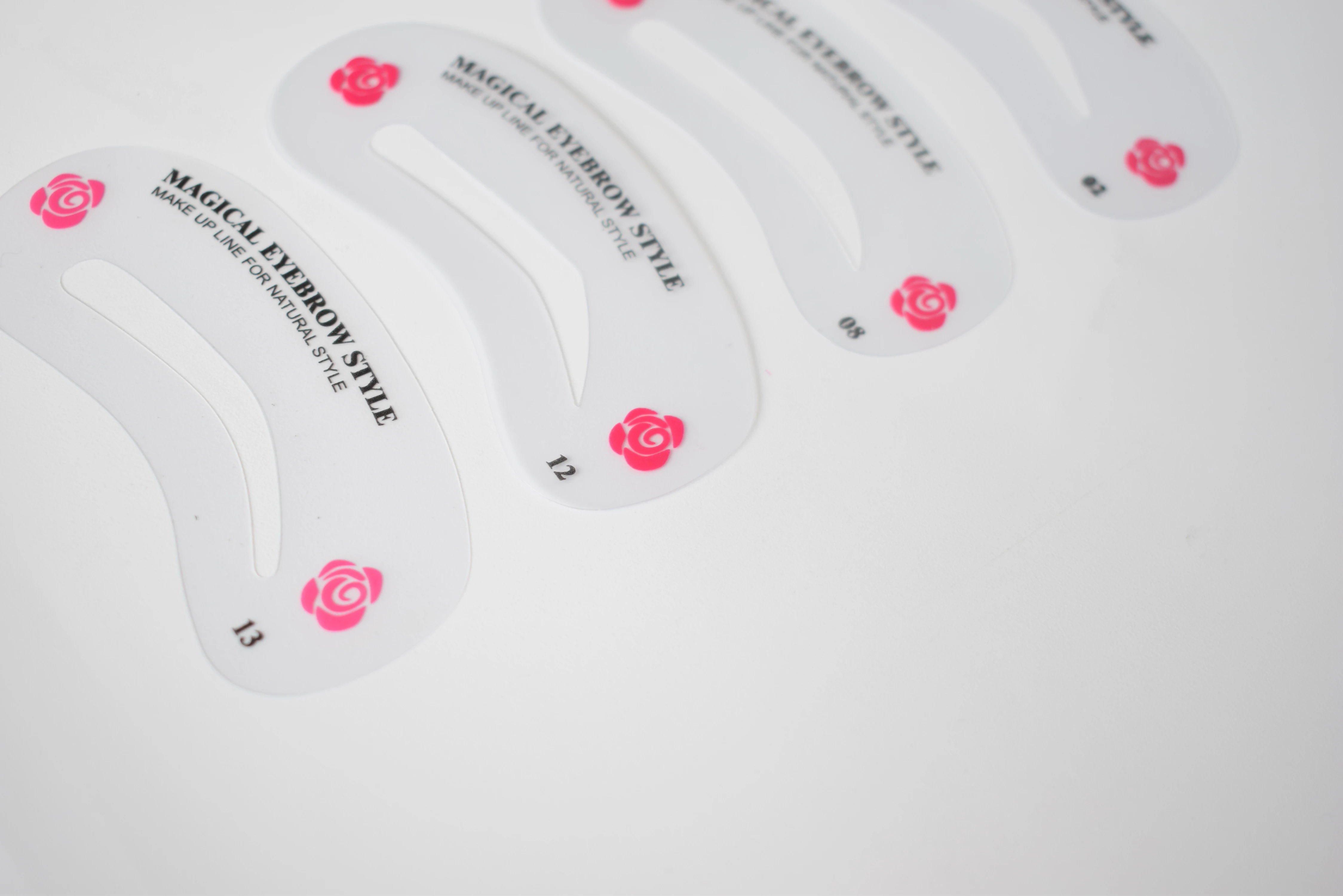 Transparent Permanent Makeup Tools Eyebrow Stencils Shaping 24styles Eyebrow Tattoo Stencil