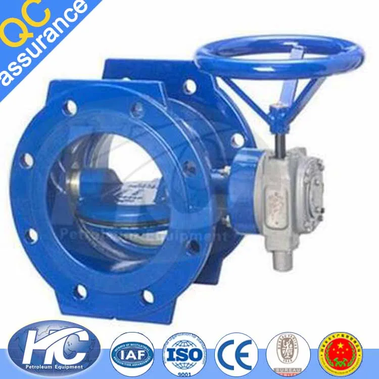 Factory price demco butterfly valve / double flange butterfly valve for sale
