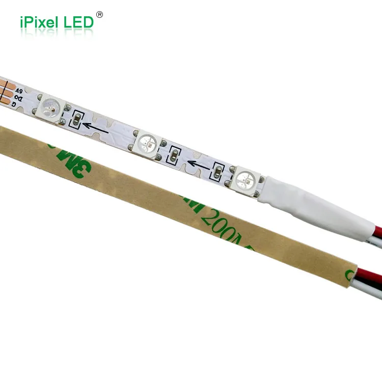 5mm Width S Shape Addressable LED Strip 48leds/m Sk6812 Led Strip DC5V Ipixel LED White Epistar 2 Years -30 - 60 140 Degree 12W