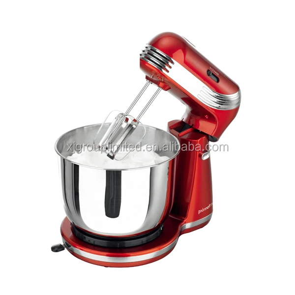 Household Stand Mixer Machine OEM with Rotating Bowl XJ-13406 Dough Sheeter Electric Plastic Stainless Steel Home White 250W 250