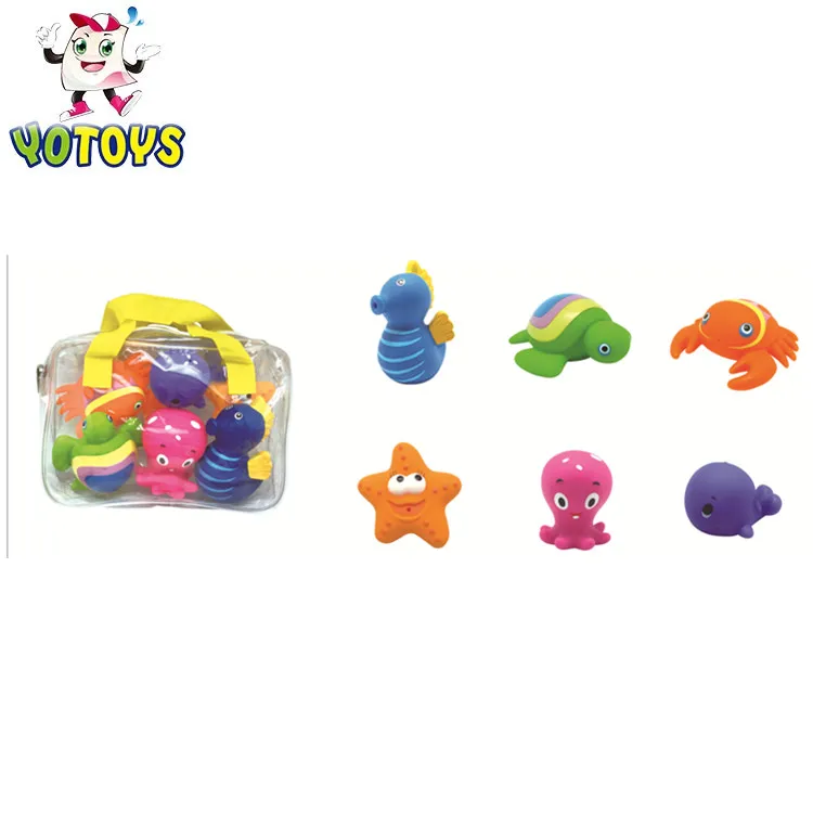 Novelty Lovely Spielzeug Cute Small Mini Plastic Zoo Sea Animal Set Toy Baby Bath Toys Set for Kids