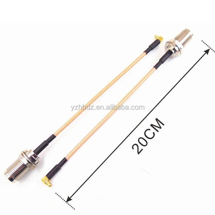 
Hongbo TNC Female to MMCX Curved Male RF Coaxial Cable Assembly RF Jumper Cable 