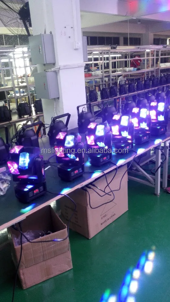 Disco DJ Double Wheel 8x12w RGBW 4 in 1 Full Color LED Double Rotating Wheel Beam Moving Head Light