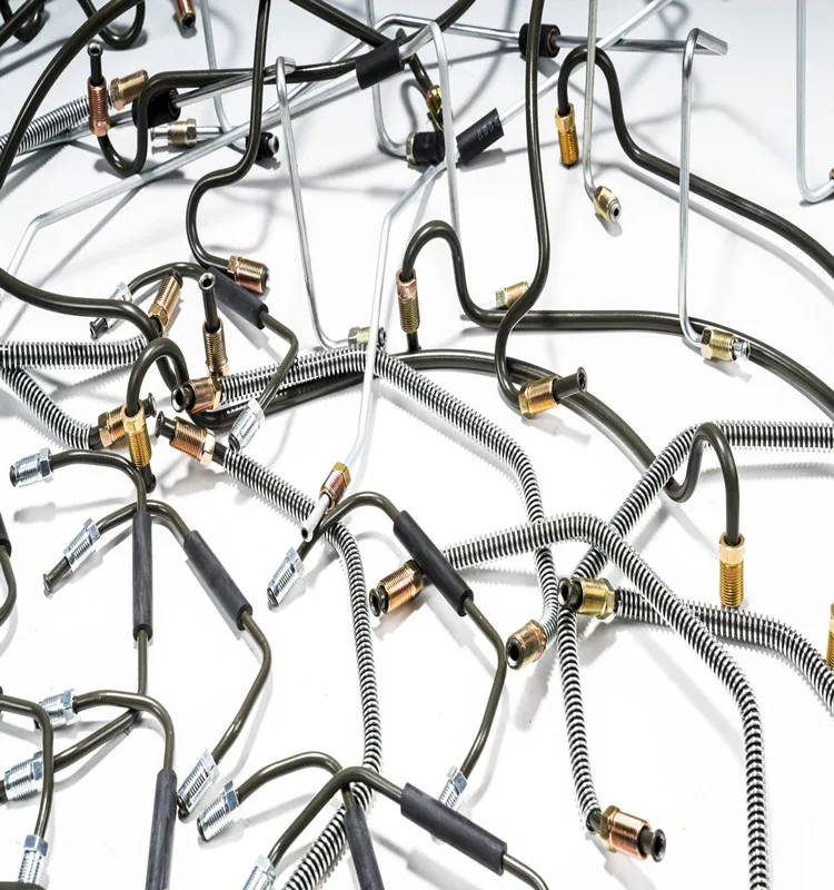 
round steel forming brake tube with fittings 