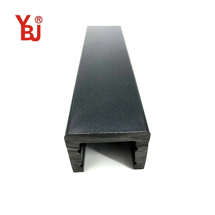 
 Custom Plastic PVC U Shape Section Capping Channel Profile  