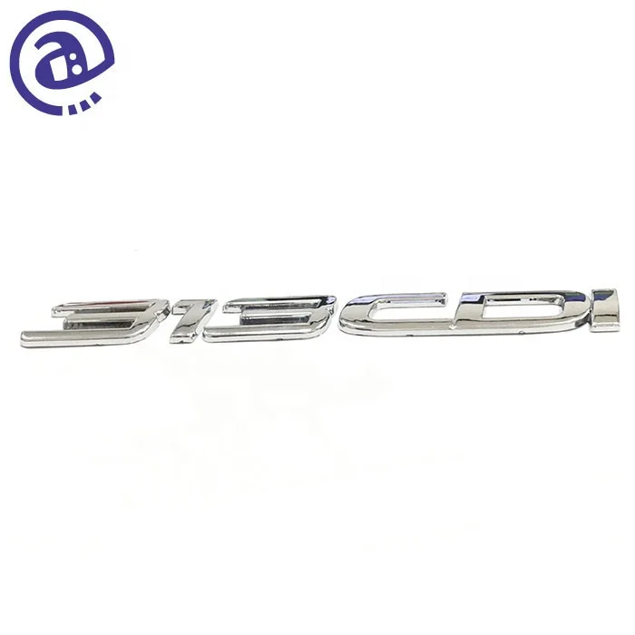 Professional OEM Items Trunk Emblem Type Durable ABS Injection Self Adhesive Chrome Plastic Car Letter Emblem