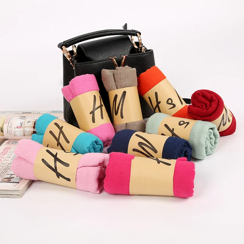 women scarf New Stylish Spring Autumn All-Match Women Scarf with High Quality Solid Color Scarfs