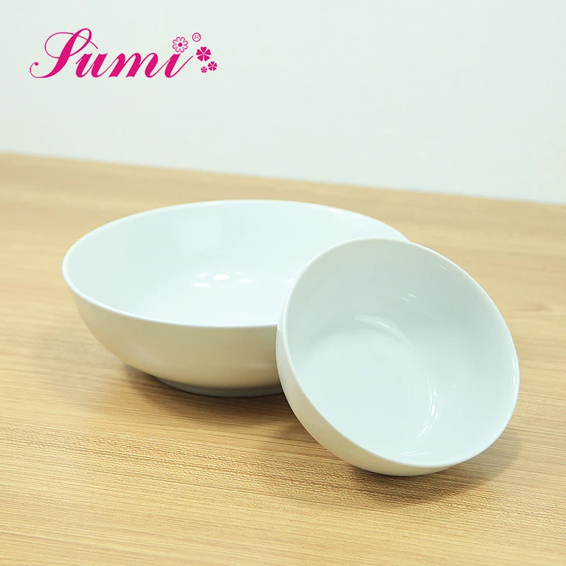 Wholesale ceramic white pasta bowl big salad bowl ceramic