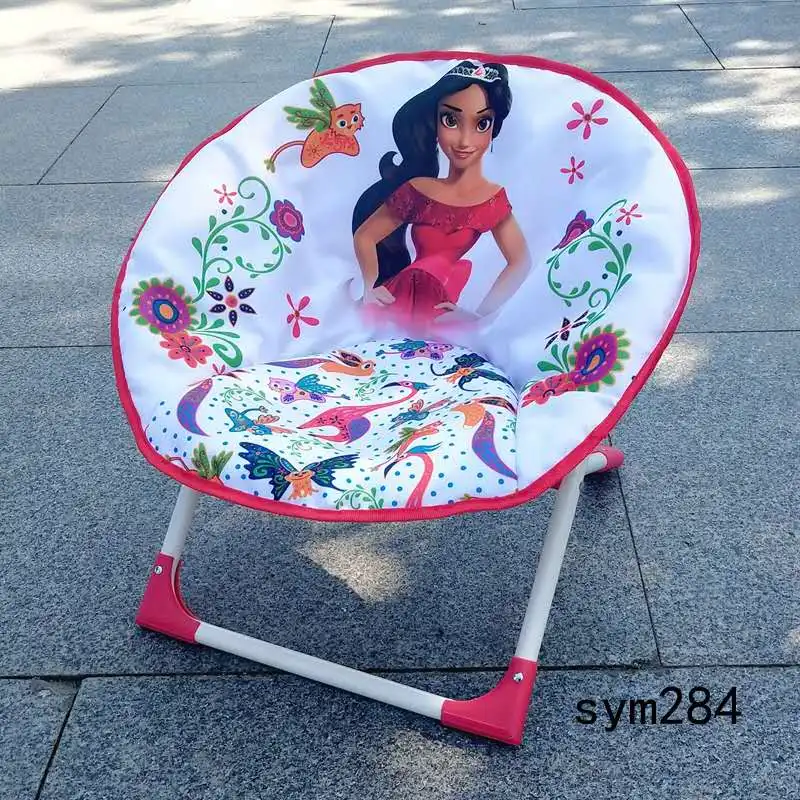 Hot selling Guangzhou baby moon chair portable fancy cartoon children folding chair