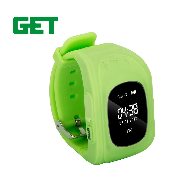 2017 новые NO MOQ 2 кнопки SOS GPS, Wi-Fi часы-телефон дети Q50 для Android и IOS