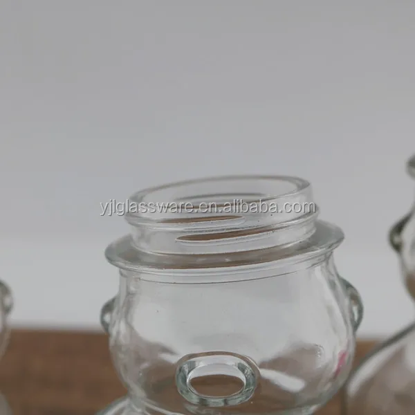 Hot selling wholesale price available different sizes glass bear jar glass bear honey jar bear shaped glass jars