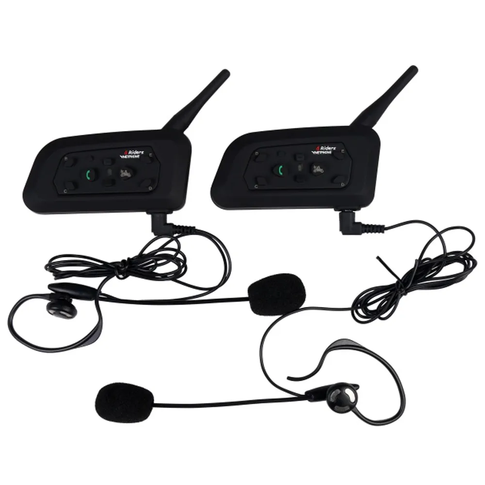 Factory price V6 6riders 1200M motorcycle headphones bluetooth intercom