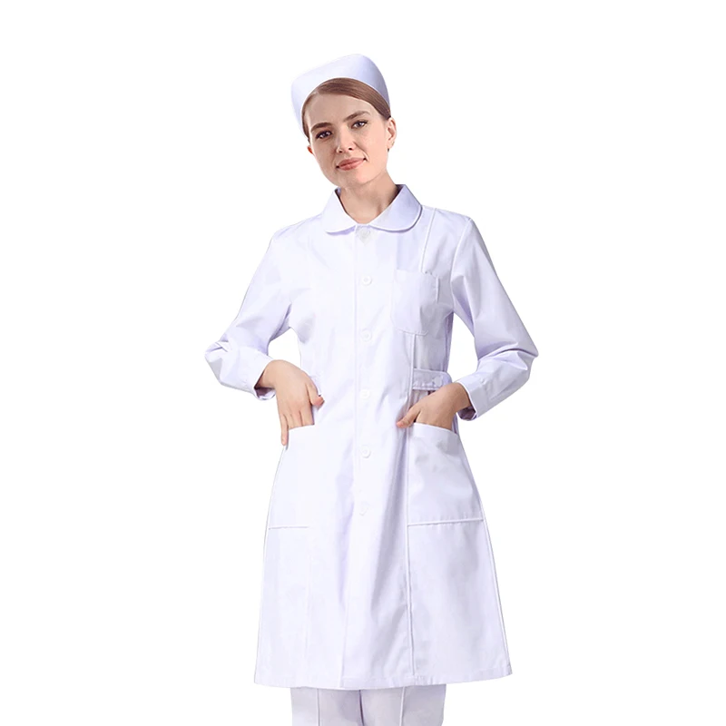 
The cheap long sleeve hospital doctor uniform / nurse clothes 