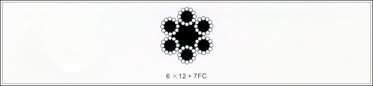 6*12+7FC galvanized steel wire rope for Marine