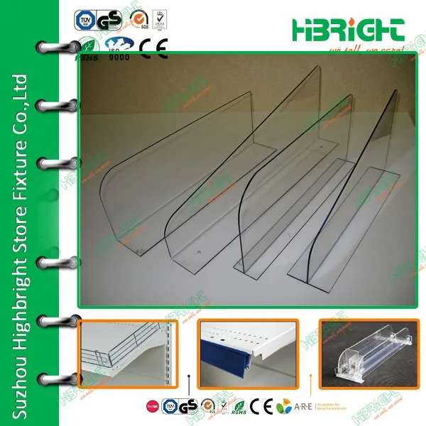 Soft Drink Bottle Supermarket Shelf Pusher System