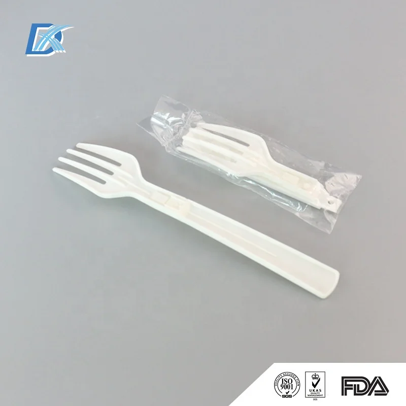 Portable Instant Noodle Fork Disposable Plastic Folding Fork