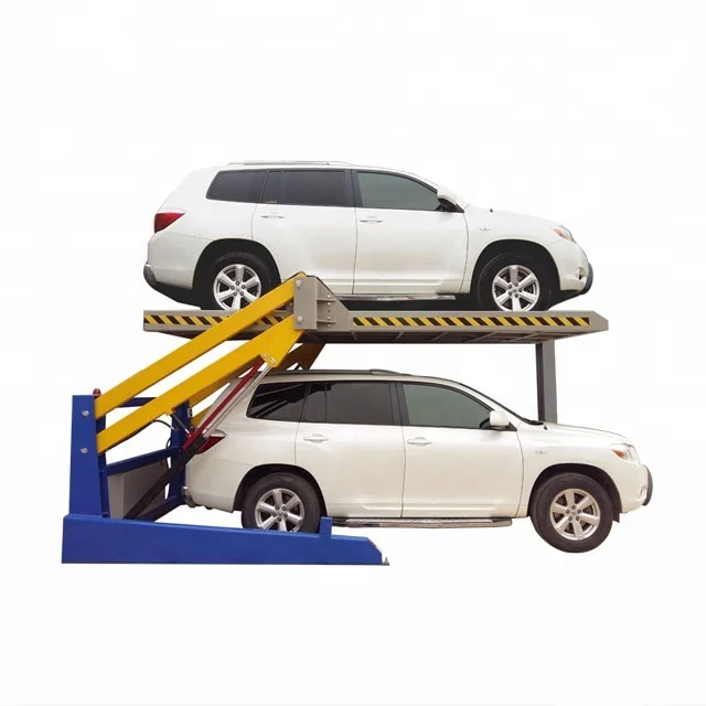 Zhongxiang Hydraulic Lift Elevated Park System 2 Floors Vertical Car Parking