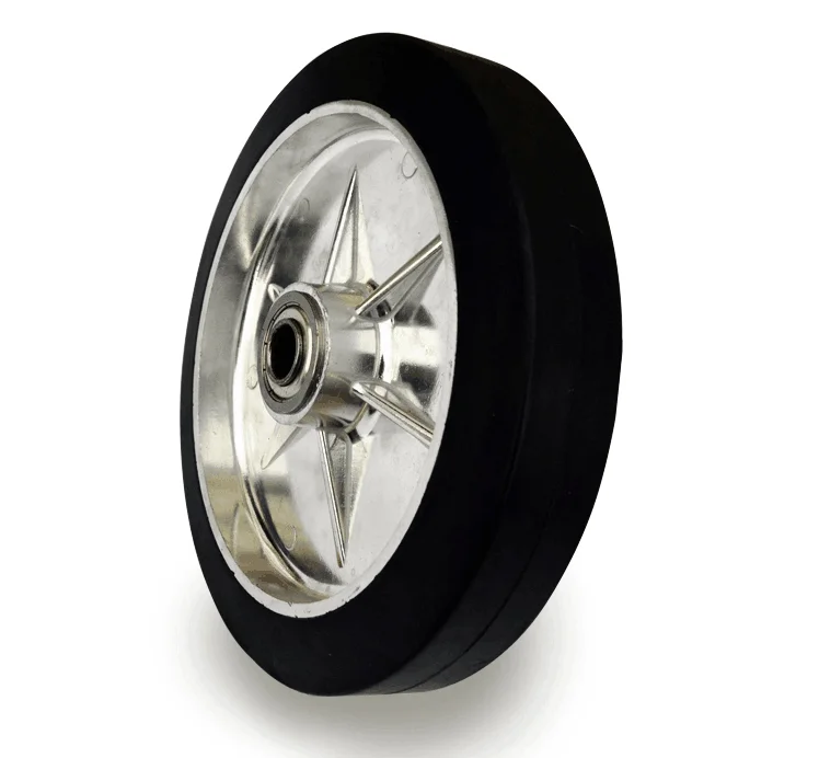 Оптовая продажа 8 дюймов цельное дисковое с алюминиевым ободком съемный Вращающиеся промышленные металлические сверхмощные тележки колеса