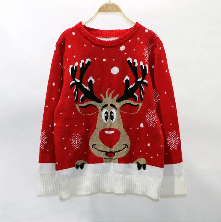 scoop crew neck crewneck sweater custom wholesaler lighted wholesale ugly christmas sweater