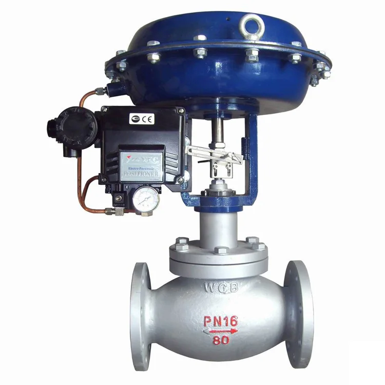 China made cheap price high quality pneumatic diaphragm steam control valve with solenoid valve