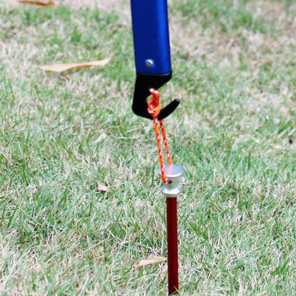 
Outdoor Camping Tent Peg Stake Hammer Nail Puller Extractor Multifunctional Tool With Aluminum Handle 